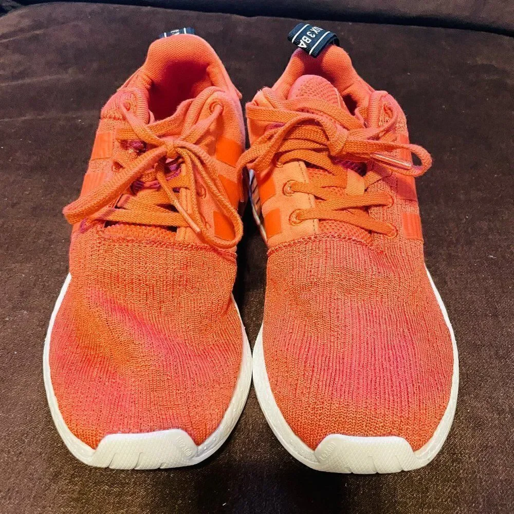 Excellent Condition Adidas Persimon Orange White NMD Womens 9 Mens 8 41 2/3 EUR